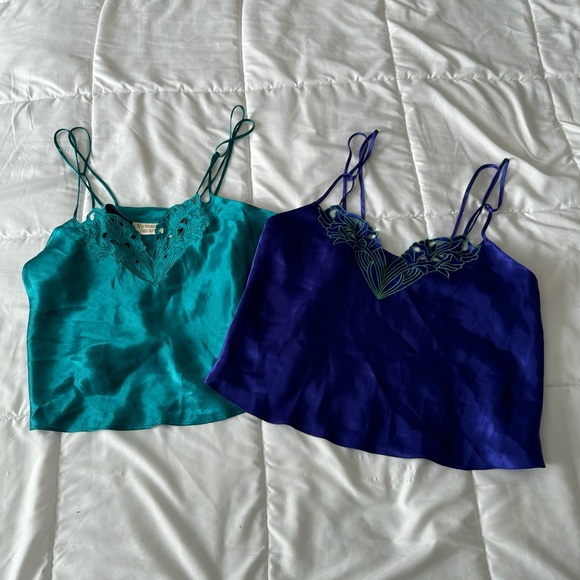Victoria's Secret Tops - Vintage Victoria’s Secret Gold Label Camisole Tanks